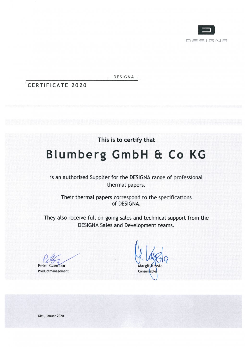 Parkscheine  Blumberg GmbH & Co. KG